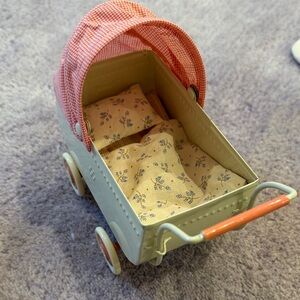 Maileg Micro Pram, Coral